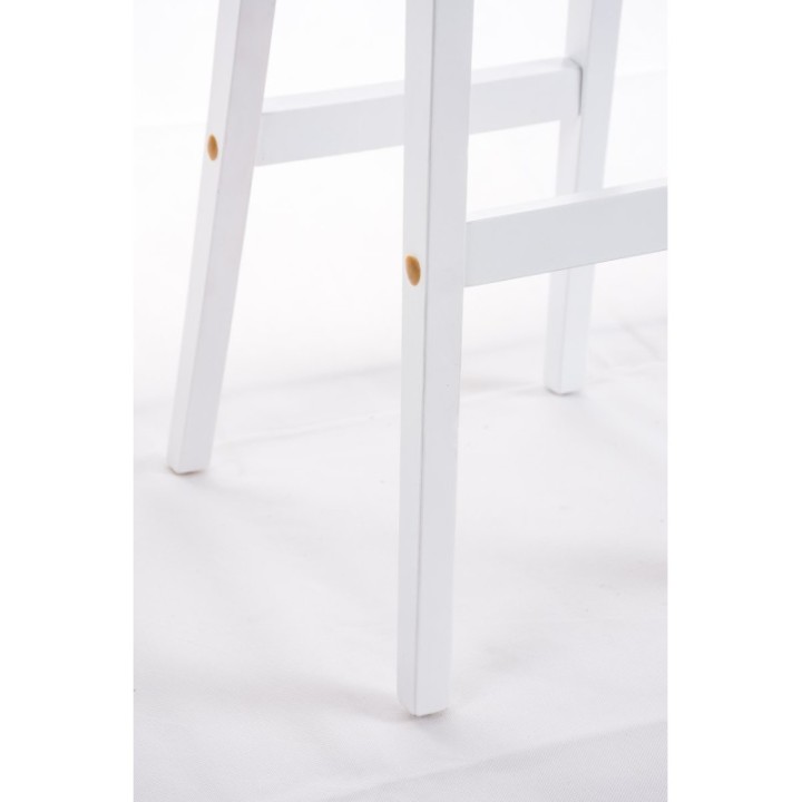 Barhocker Taunus Stoff Weiß