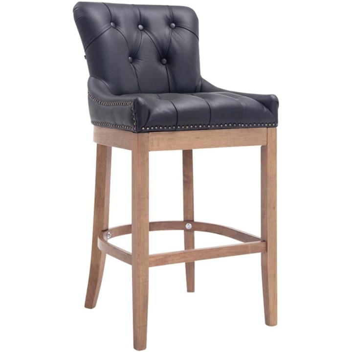 Barhocker Lakewood Echtleder, Antik-hell