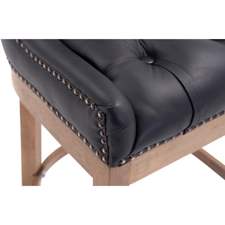Barhocker Lakewood Echtleder, Antik-hell