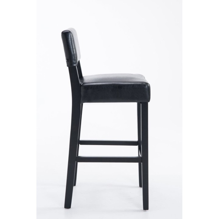 Barhocker Moritz Kunstleder schwarz