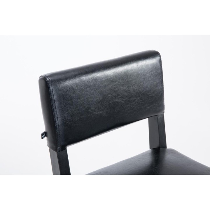 Barhocker Moritz Kunstleder schwarz