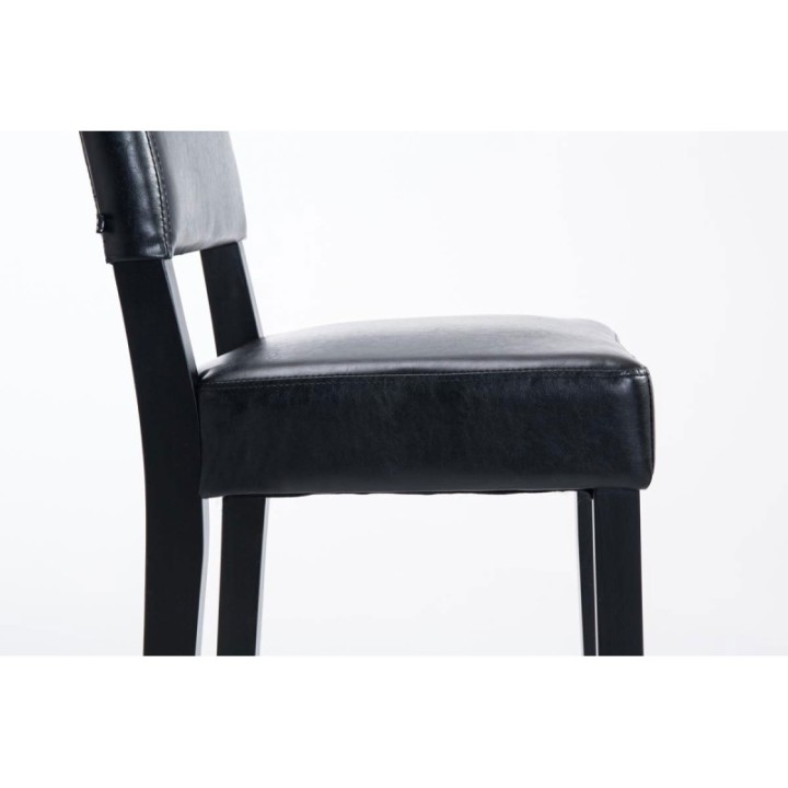 Barhocker Moritz Kunstleder schwarz