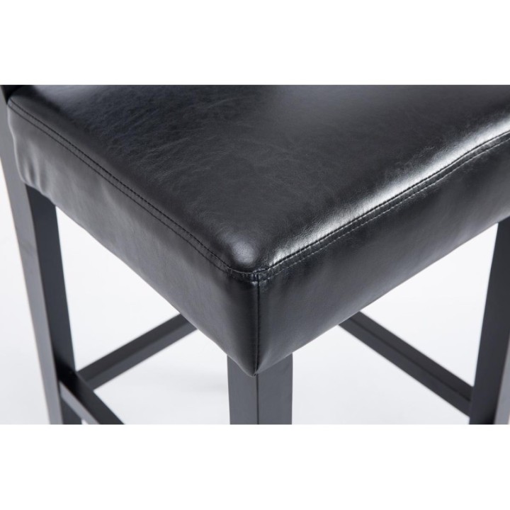 Barhocker Moritz Kunstleder schwarz