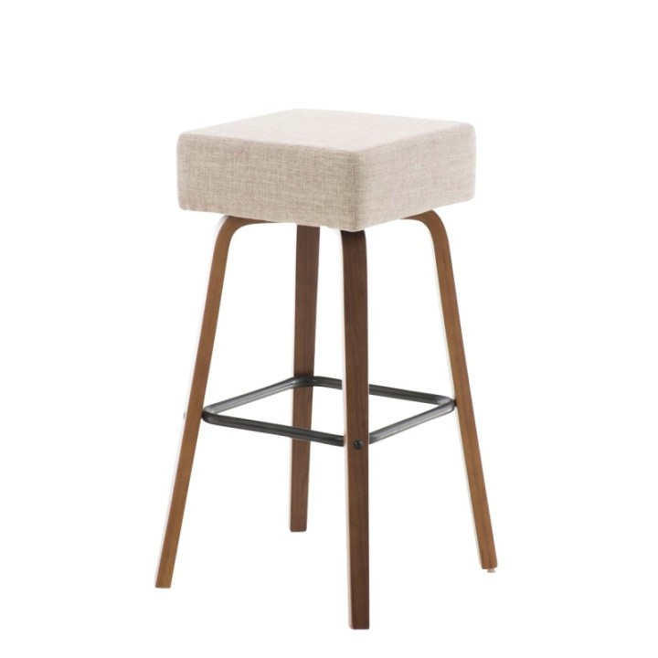 Barhocker Luca Stoff walnuss
