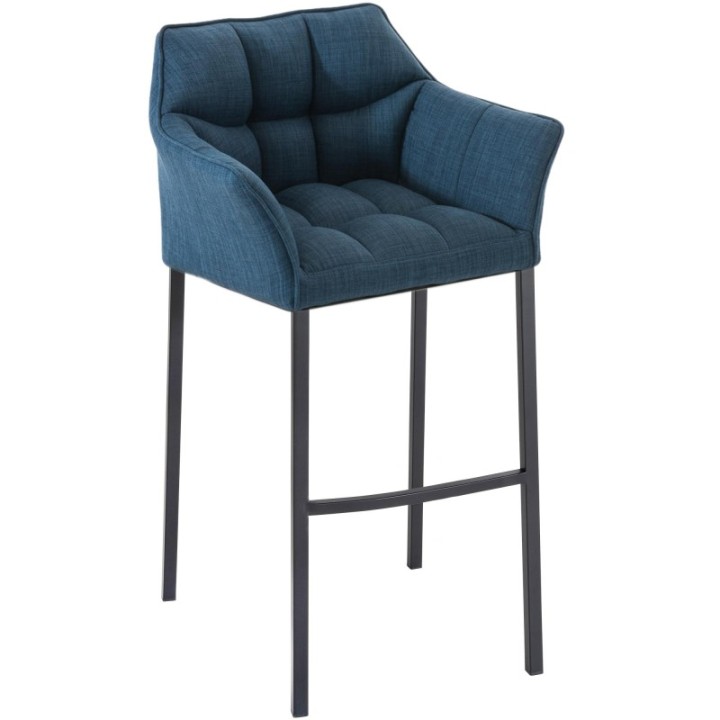 Barhocker Damaso B Stoff mit 4-Fuß Gestell