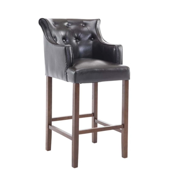 Barhocker Lykso Kunstleder antik-dunkel