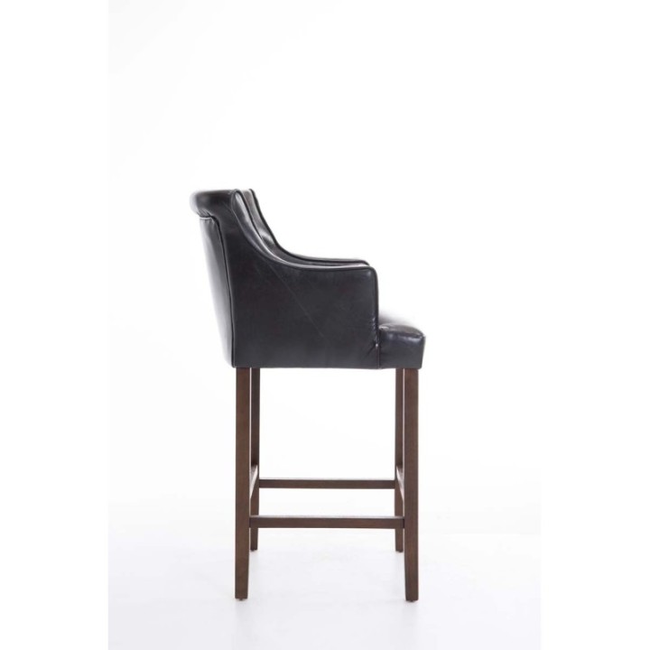 Barhocker Lykso Kunstleder antik-dunkel