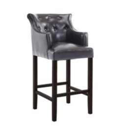 Barhocker Lykso Kunstleder schwarz