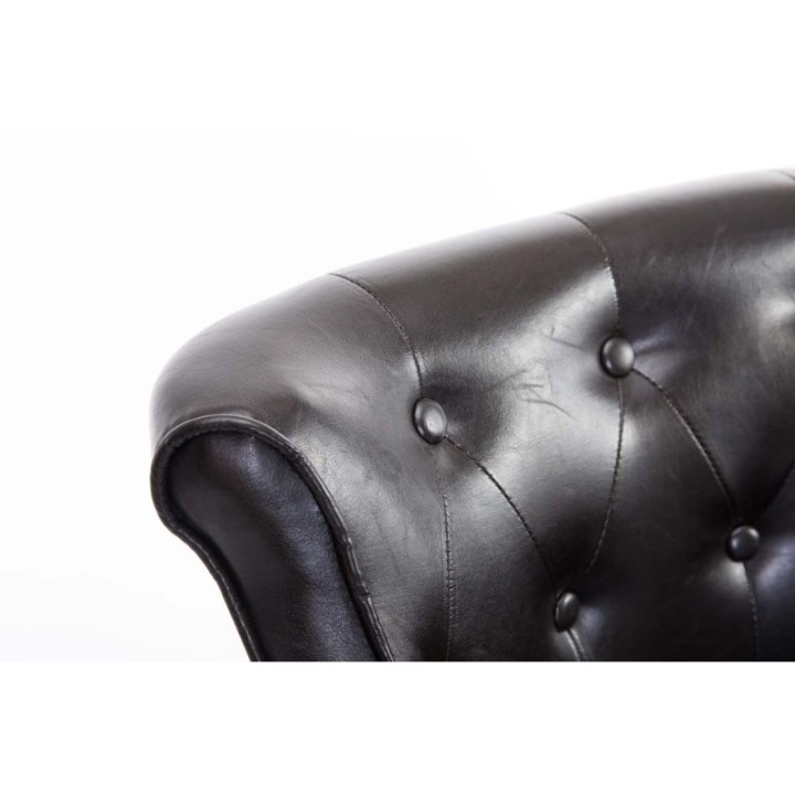 Barhocker Lykso Kunstleder schwarz