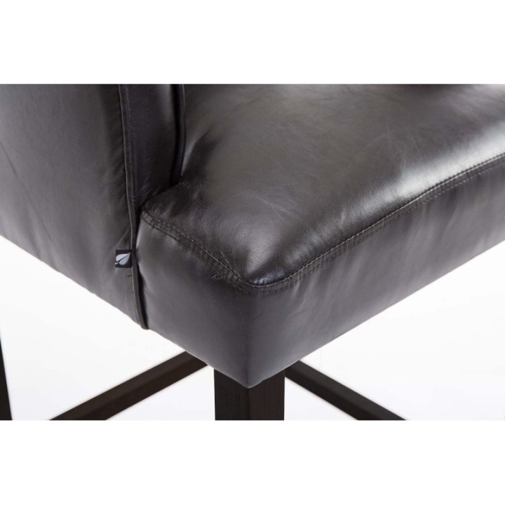 Barhocker Lykso Kunstleder schwarz