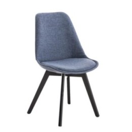 Besucherstuhl Borneo STOFF, schwarz
