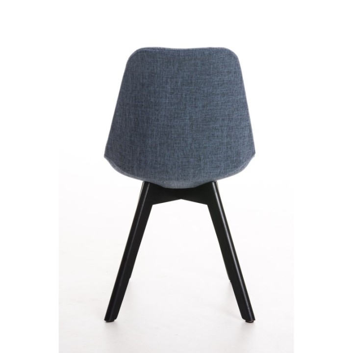 Besucherstuhl Borneo STOFF, schwarz