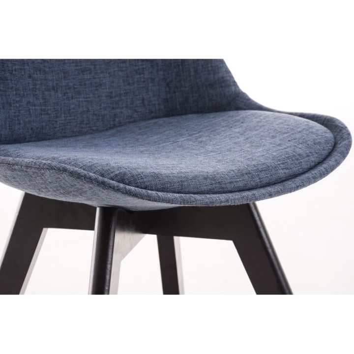 Besucherstuhl Borneo STOFF, schwarz