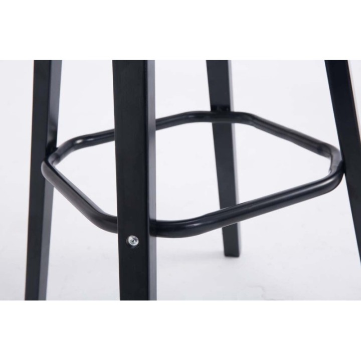 Barhocker Avika Stoff Schwarz