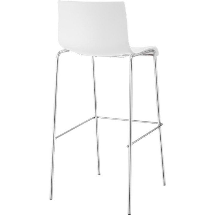 Barhocker Hoover Chrom 4-Fuß Gestell