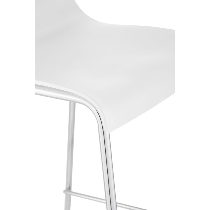 Barhocker Hoover Chrom 4-Fuß Gestell