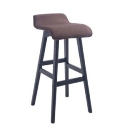 Barhocker Corneila Stoff schwarz