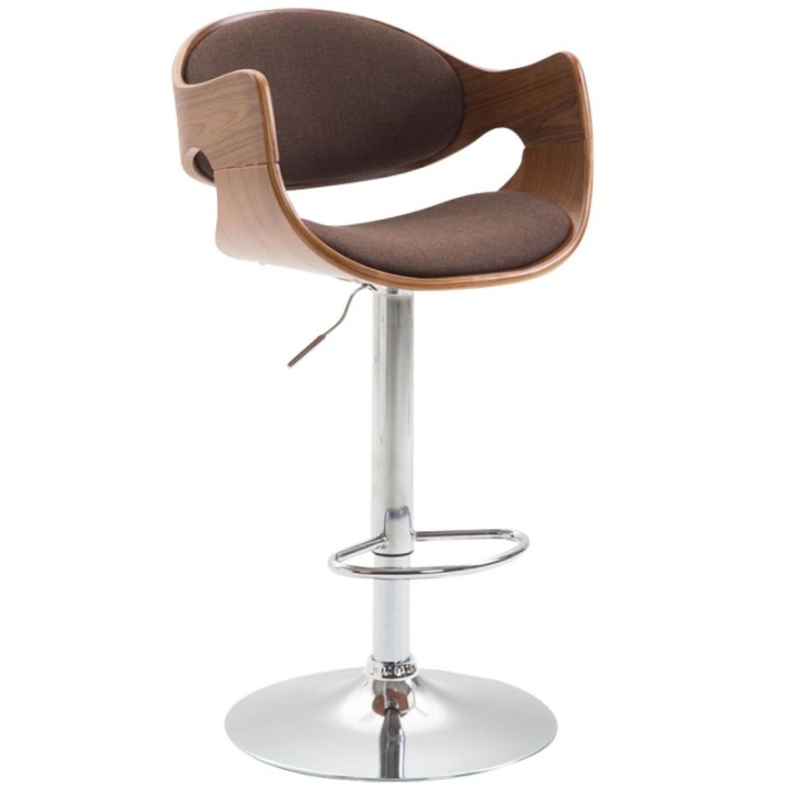 Barhocker Alegre Stoff Walnuss