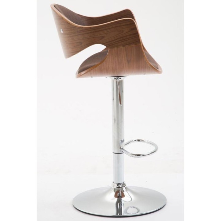 Barhocker Alegre Stoff Walnuss