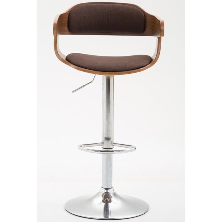 Barhocker Bogota Stoff Walnuss