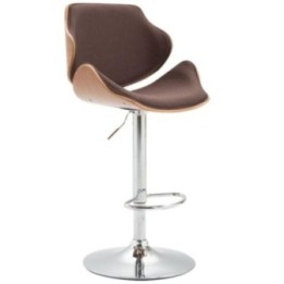 Barhocker Belem Stoff Walnuss