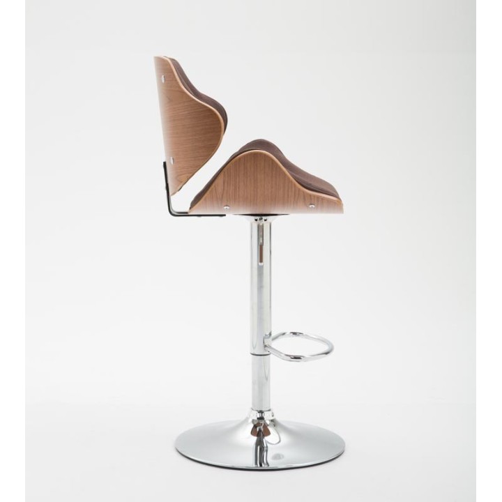 Barhocker Belem Stoff Walnuss