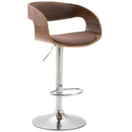 Barhocker Manaus Stoff Walnuss