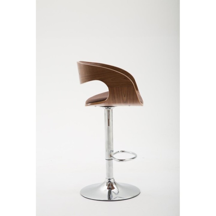Barhocker Manaus Stoff Walnuss