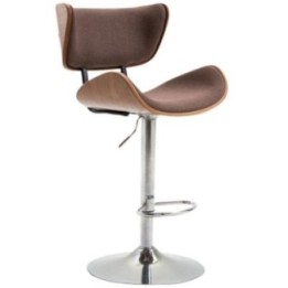 Barhocker La Paz Stoff Walnuss