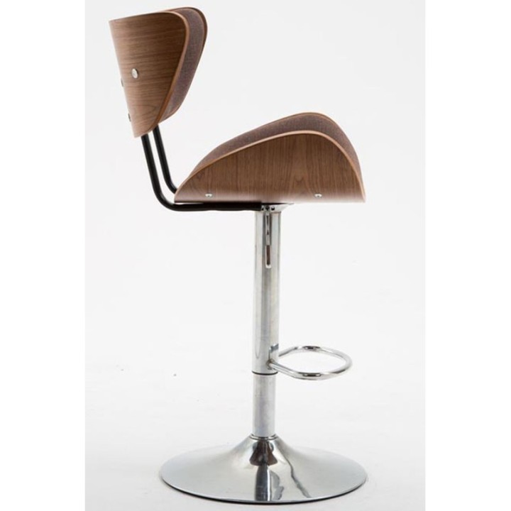 Barhocker La Paz Stoff Walnuss