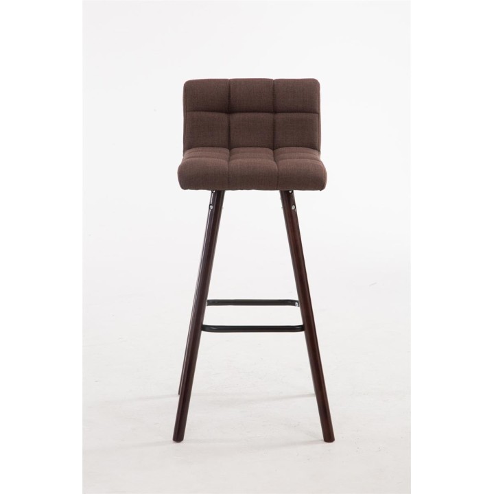 Barhocker Lincoln V2 Stoff Walnuss