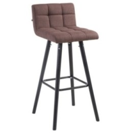 Barhocker Lincoln V2 Stoff Schwarz