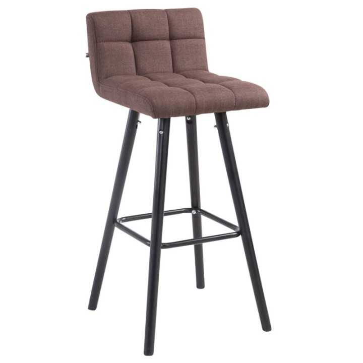 Barhocker Lincoln V2 Stoff Schwarz