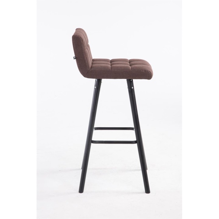 Barhocker Lincoln V2 Stoff Schwarz