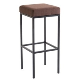 Barhocker Newark 85 Stoff schwarz