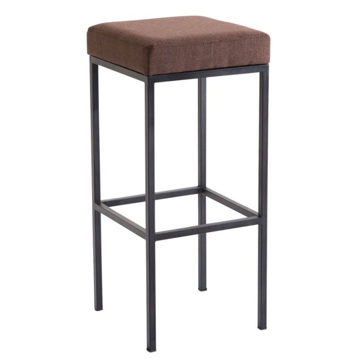 Barhocker Newark 85 Stoff schwarz