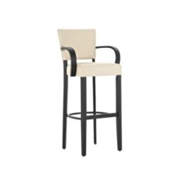 Barhocker Lionel mit Armlehne V2 schwarz