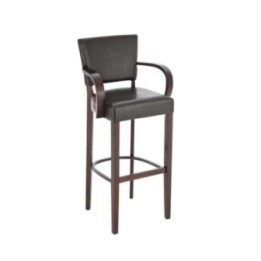 Barhocker Lionel mit Armlehne V2 cappuccino