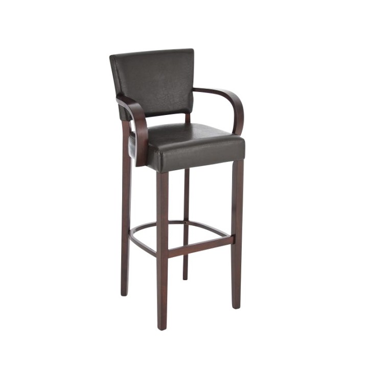 Barhocker Lionel mit Armlehne V2 cappuccino