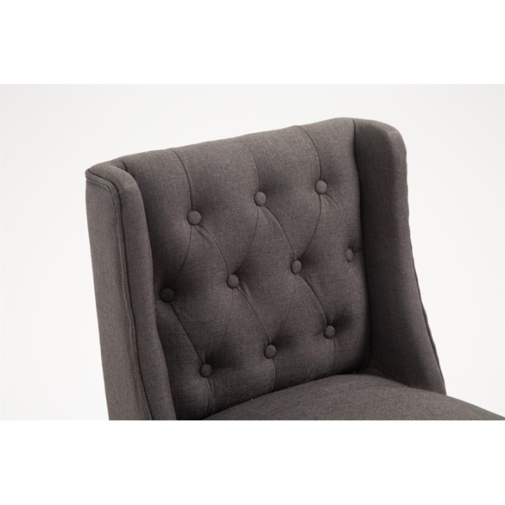 Barhocker Cassandra Stoff Antik-dunkel