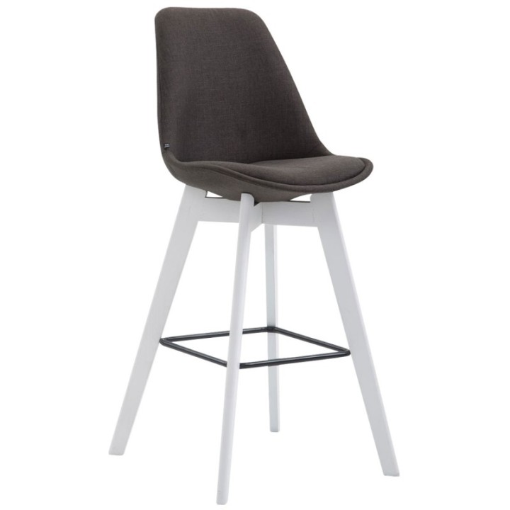 Barhocker Metz Stoff Weiß