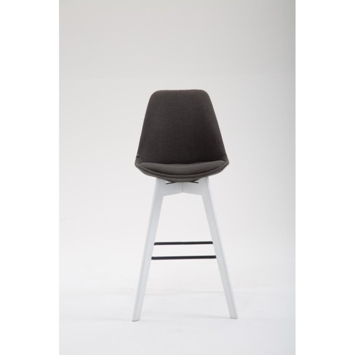 Barhocker Metz Stoff Weiß