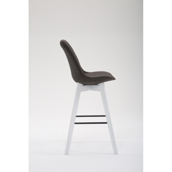 Barhocker Metz Stoff Weiß