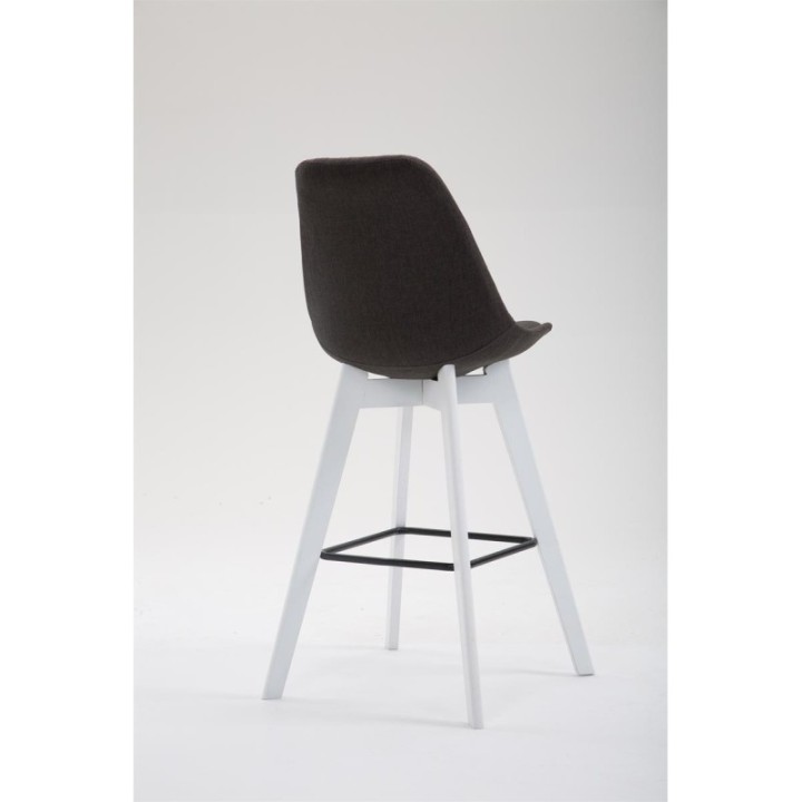 Barhocker Metz Stoff Weiß