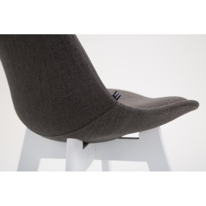 Barhocker Metz Stoff Weiß