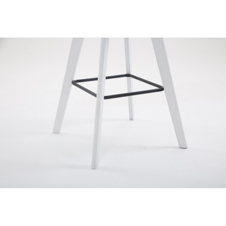 Barhocker Metz Stoff Weiß