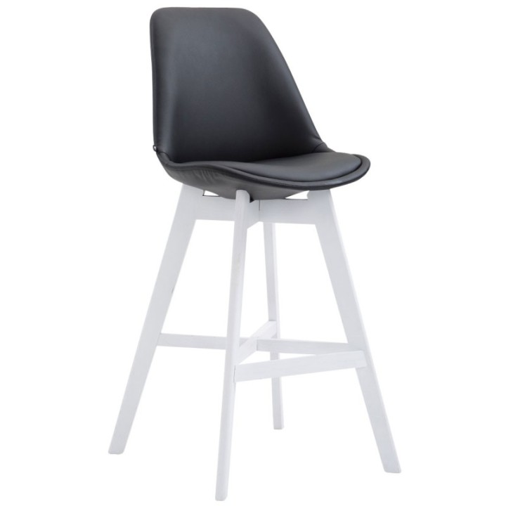 Barhocker Cannes Kunstleder Weiß