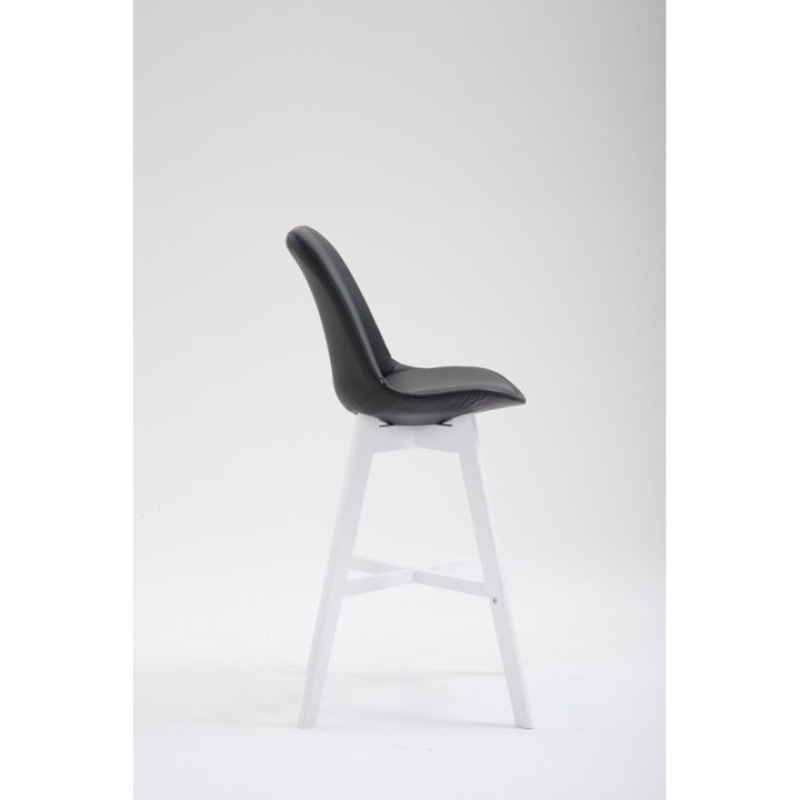 Barhocker Cannes Kunstleder Weiß