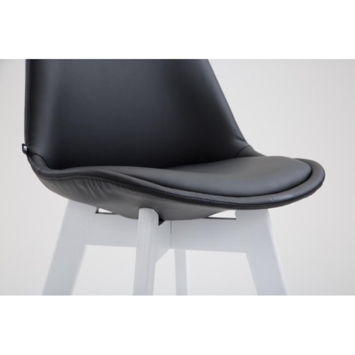 Barhocker Cannes Kunstleder Weiß