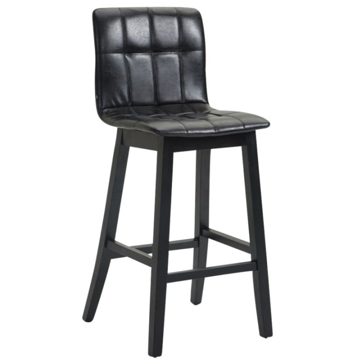 Barhocker Bregenz Kunstleder Schwarz,